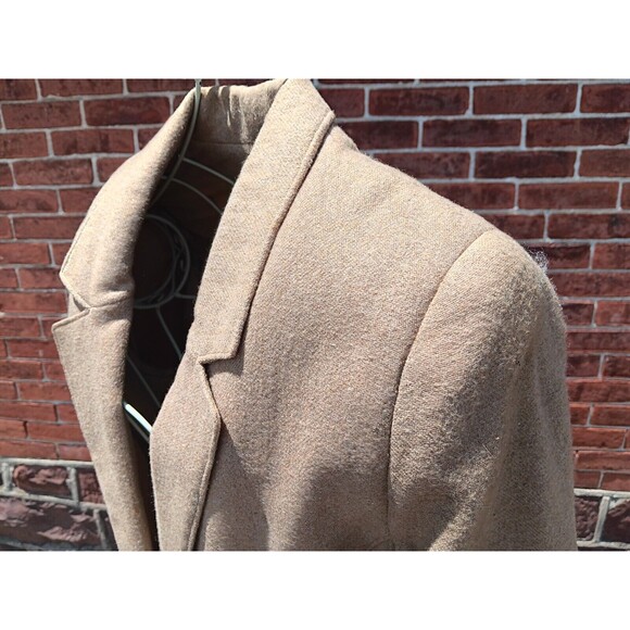 College Town Vintage 70s/ 80s Women's Wool Blend Tweed Skirt Suit Beige sz 4/5 - Picture 2 of 13